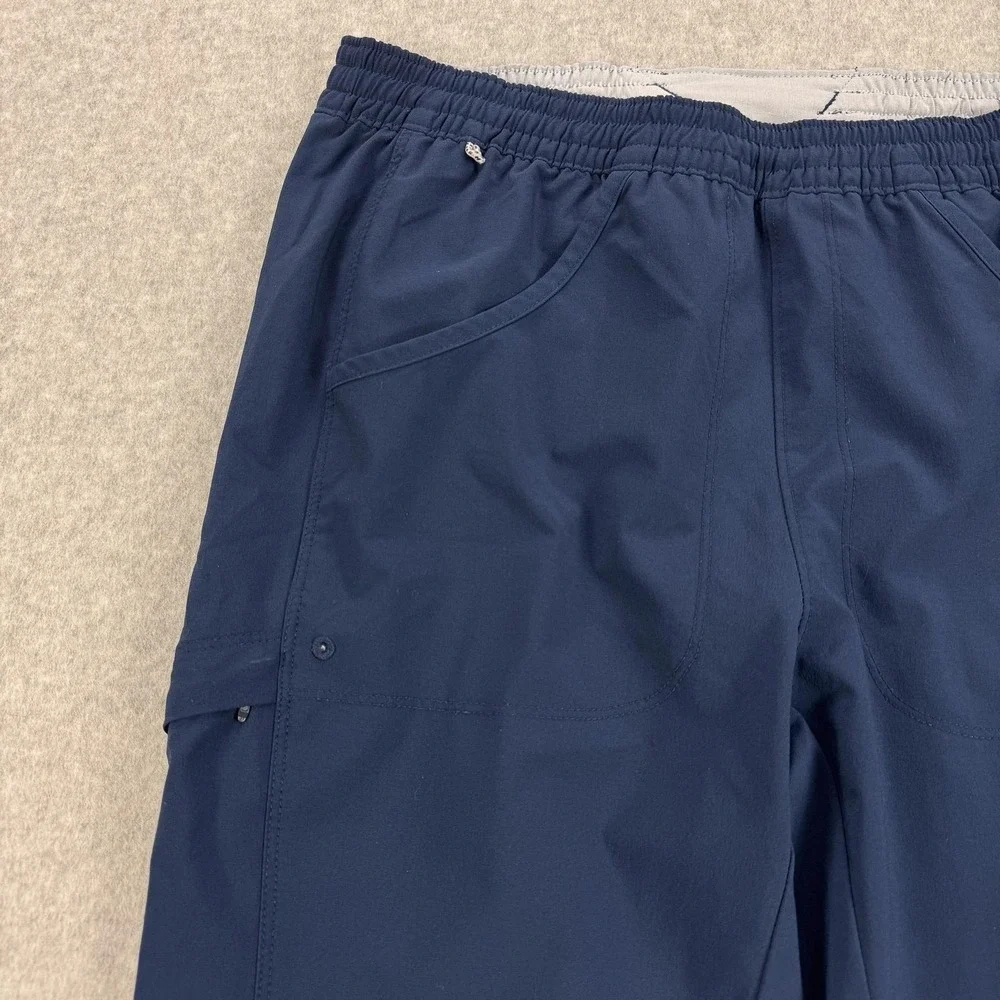 Columbia PFG Pants Mens Medium Blue Fishing Lined Stretch Zip Pocket Outdoor